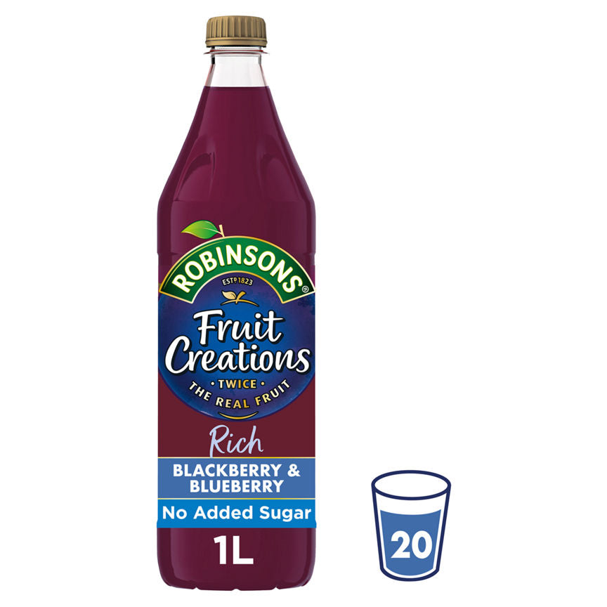 Robinsons Fruit Creations Blackberry & Blueberry Squash