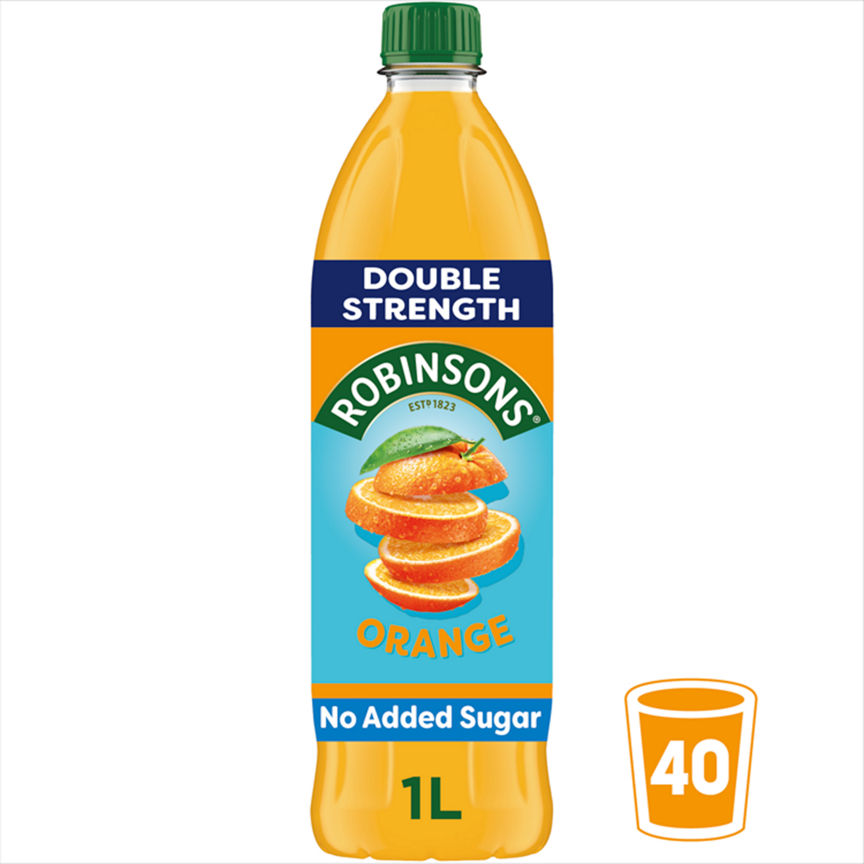 Robinsons Double Strength Orange No Added Sugar Fruit Squash GOODS ASDA   