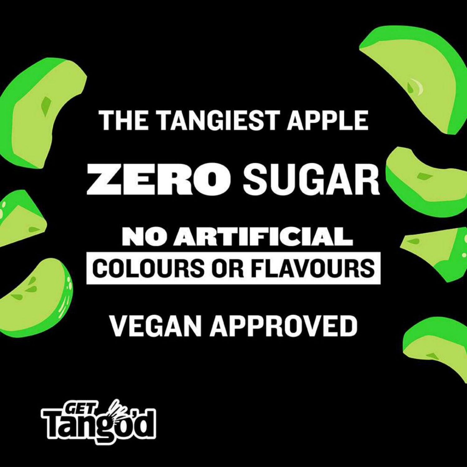 Tango Zero'D Apple Sugar Free Soft Drink 500ml, imported from the UK
