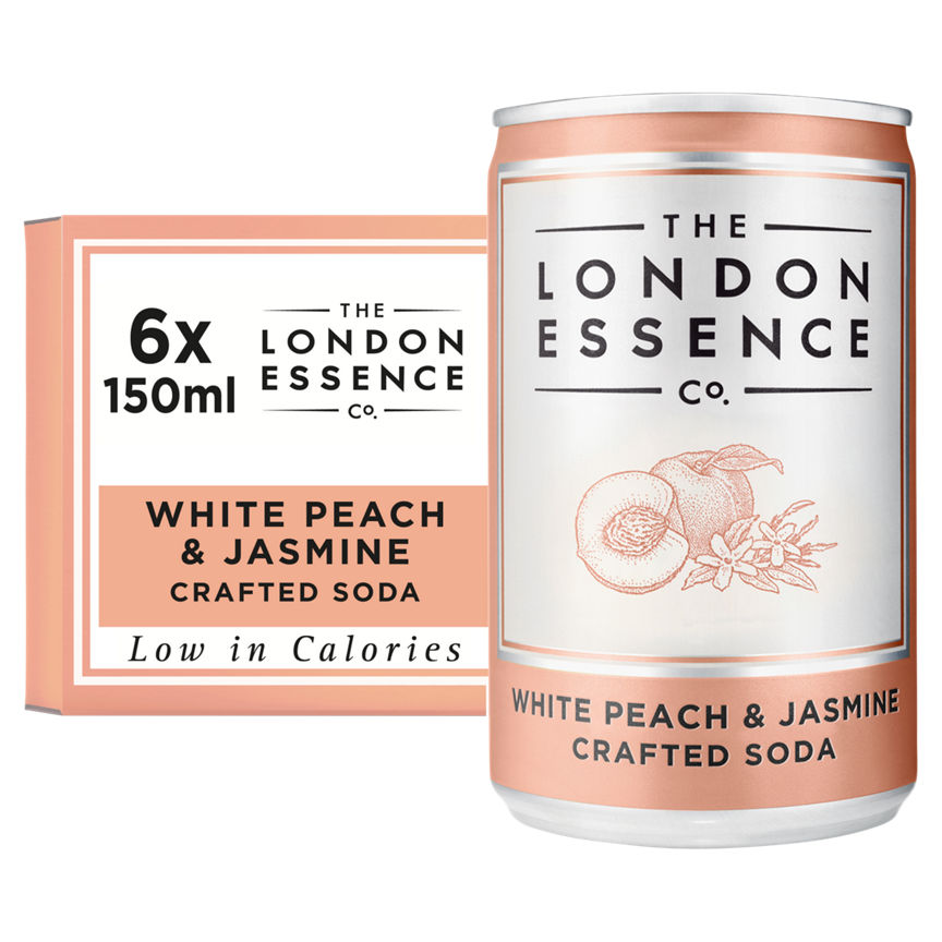 The London Essence Co. White Peach & Jasmine Crafted Soda GOODS ASDA   