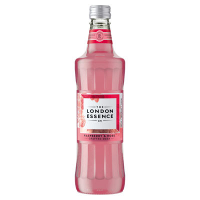 London Essence raspberry and rose crafted soda 500ml (British brand)
