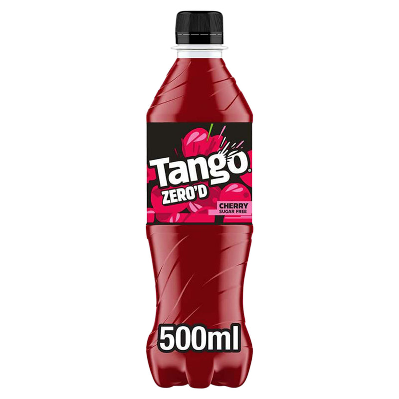 Tango Cherry Sugar Free soft drink 500ml, imported from the UK