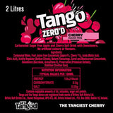 Tango Zero'd Cherry Sugar Free Drink 2L, imported from the UK