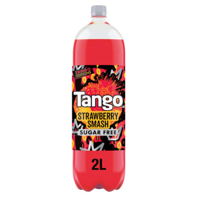 Tango strawberry smash sugar free soft drink 2L - British product