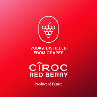 Ciroc Red Berry vodka drink 250ml can - British product