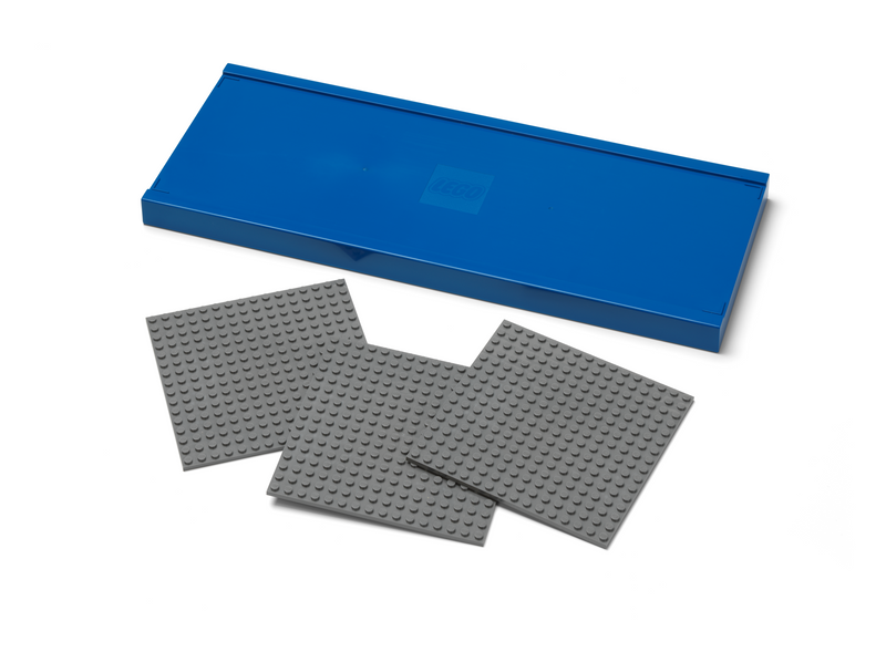 LEGO blue shelf 38 cm three baseplates (British brand)