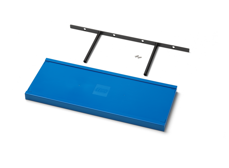 LEGO blue shelf 38 cm three baseplates (British brand)