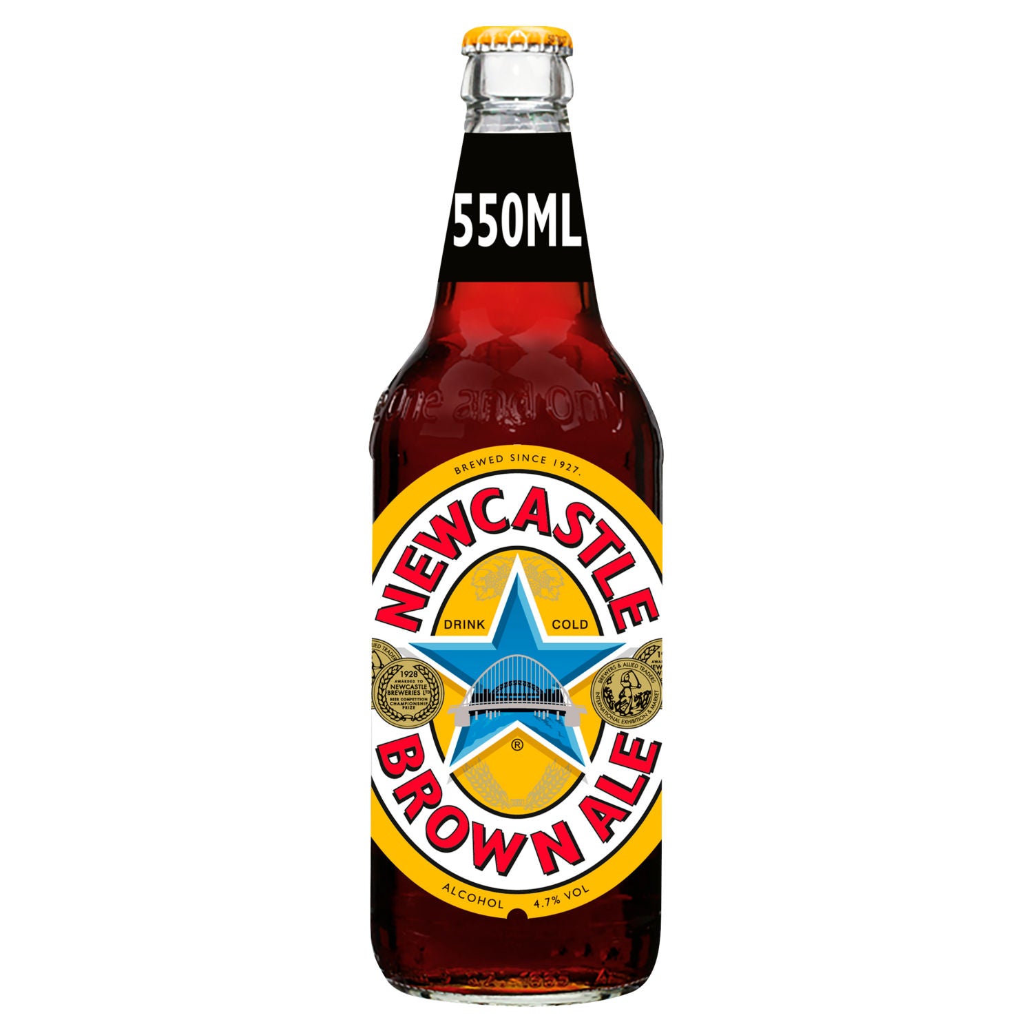 Newcastle Brown Ale 550ml, imported from the UK