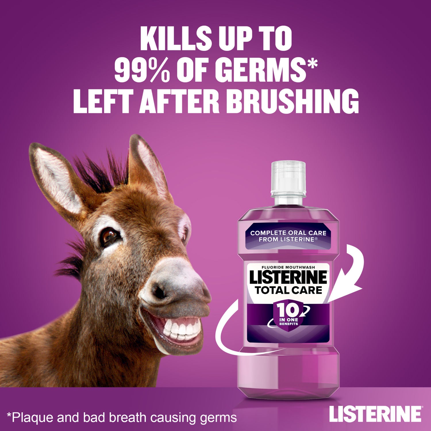 Listerine Total Care 10 in 1 mouthwash 500ml, UK version