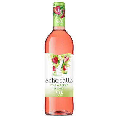 Echo Falls Strawberry & Lime fruit flavoured wine 75cl - British product