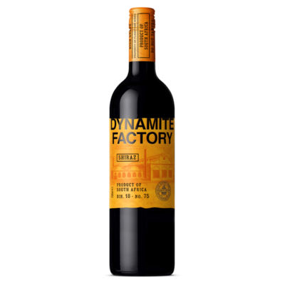 Flagstone Dynamite Factory Shiraz red wine 75cl, imported from the UK