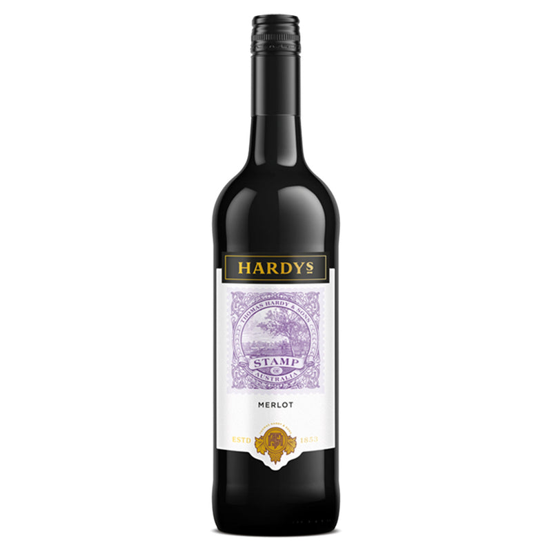 Hardys Stamp Merlot red wine 75cl (British brand)