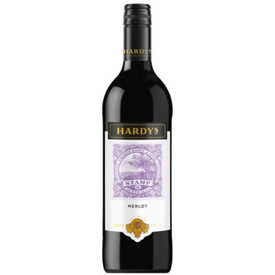 Hardys Stamp Merlot red wine 75cl (British brand)