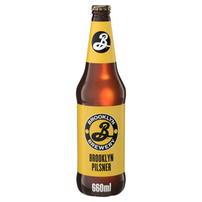 Brooklyn Pilsner lager beer bottle 660ml - British product