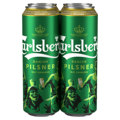 Carlsberg Danish Pilsner 4 x 568ml - British product