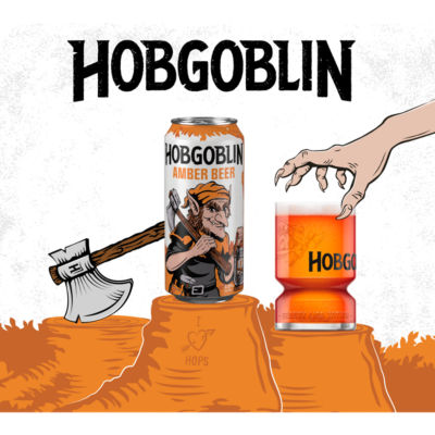 Hobgoblin Amber Ale 4 x 568ml cans (British brand)