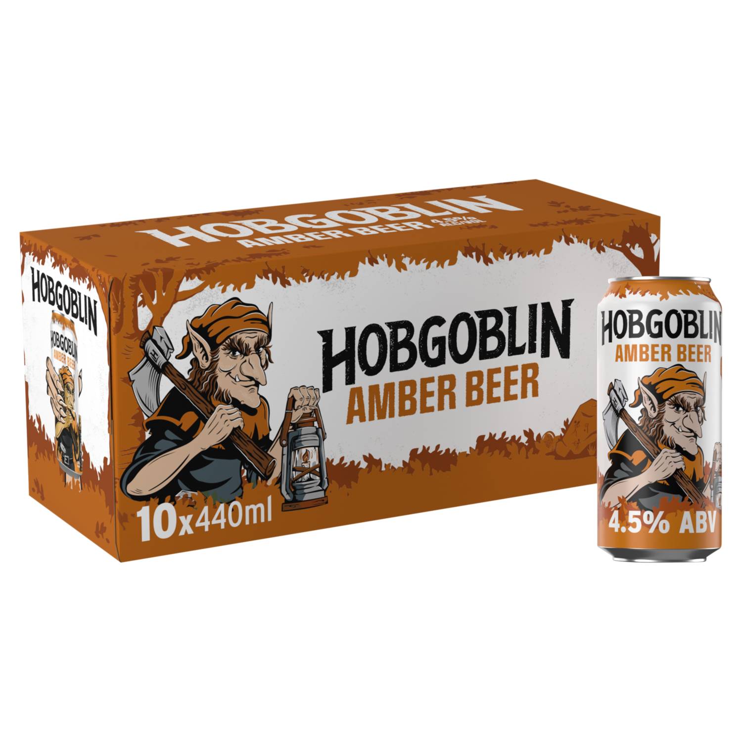 Hobgoblin Amber Ale beer cans 10x440ml - British product