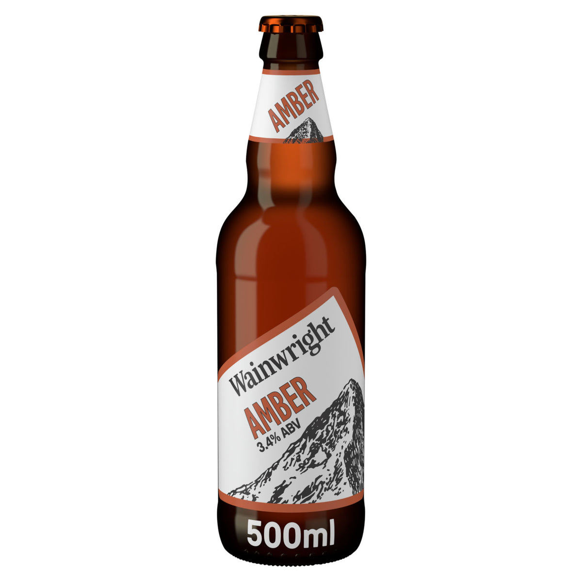 Wainwright amber ale beer bottle 500ml, UK version