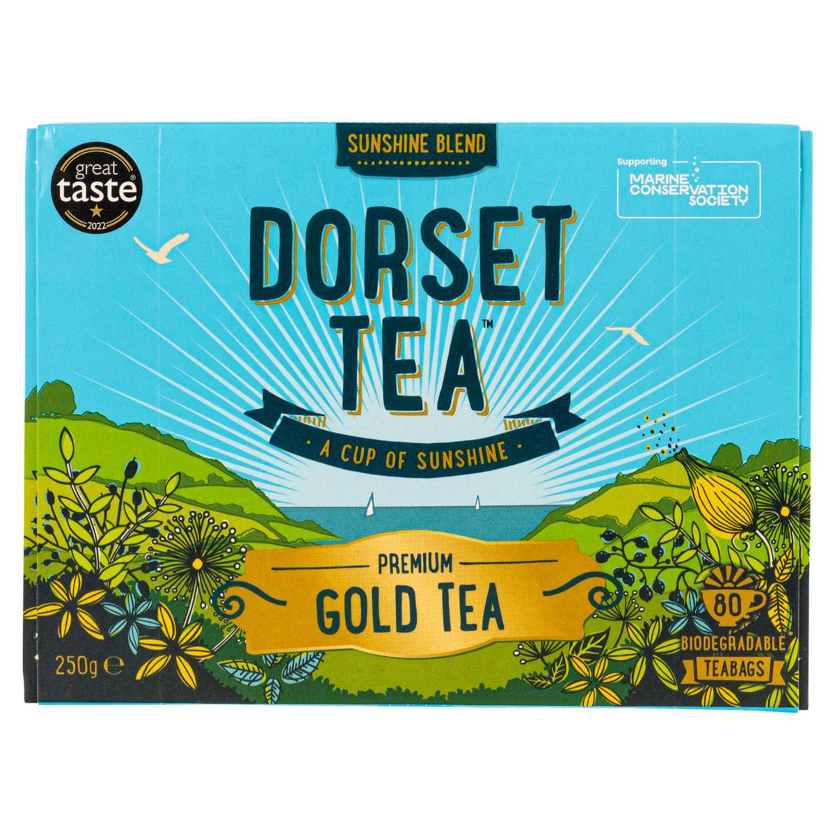 Dorset Tea Sunshine Blend 80 teabags - British product