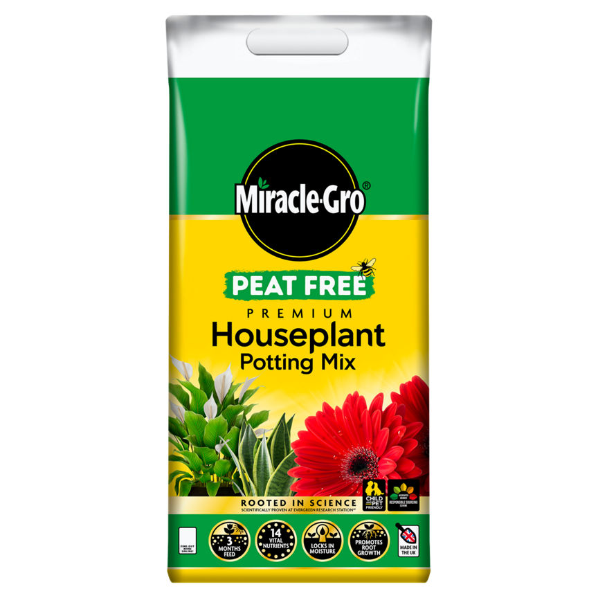 Miracle-Gro Premium Houseplant Potting Mix 10L GOODS ASDA   