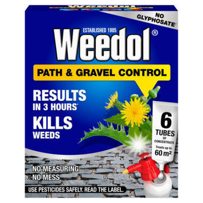 Weedol Path & Gravel Control concentrate tubes 5 pack (British brand)