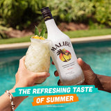 Malibu Original White Rum with Coconut Flavour 1L, imported from the UK