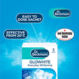 Dr. Beckmann GloWhite laundry whitening powder 5 x 40g - British product