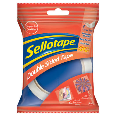 ASDA Sellotape Double Sided Tape Roll 12mm x 33m- Buy online at McGrocer
