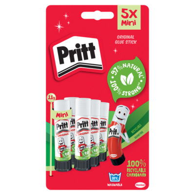 Pritt glue sticks 5x11g pack, (British brand)