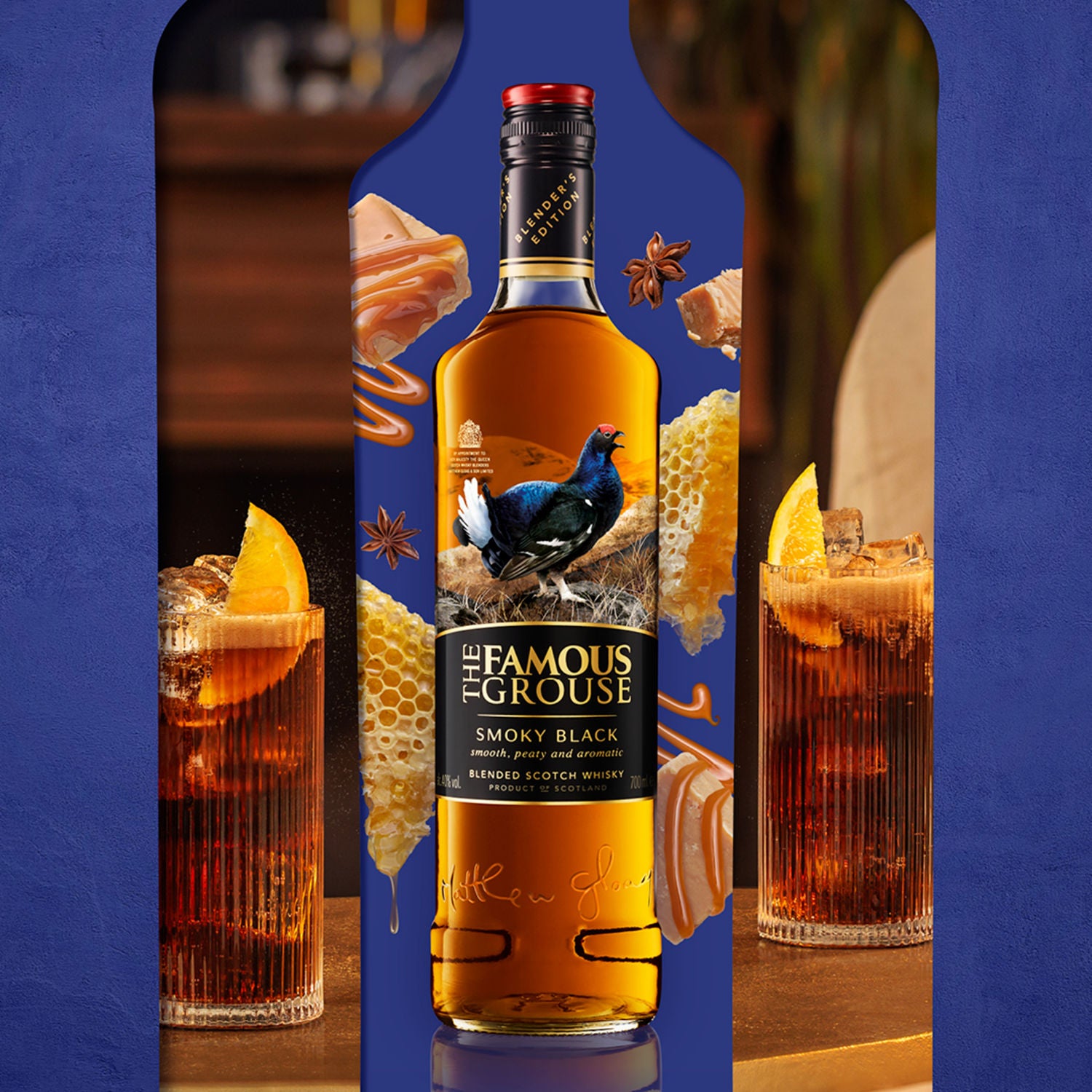 Famous Grouse Smoky Black Blended Whisky 700ml (British brand)