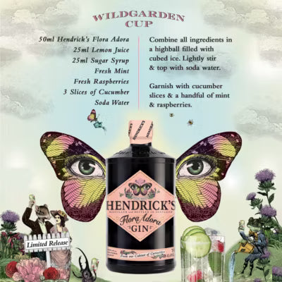 Hendrick's Flora Adora Gin 70cl, UK version