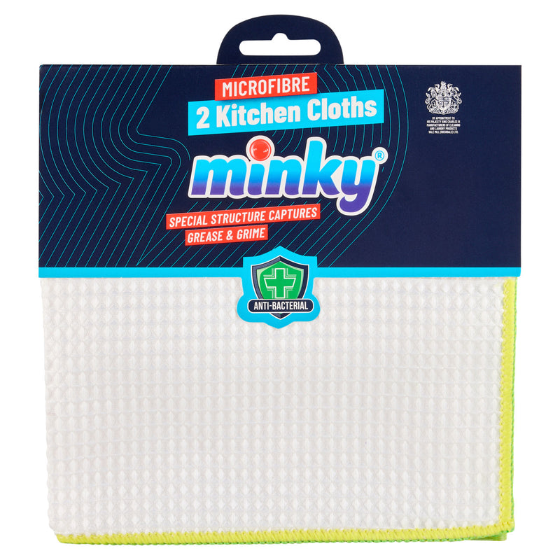 Minky microfibre kitchen cloths 2 pack, UK version