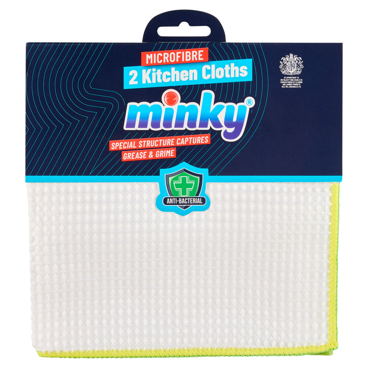 Minky microfibre kitchen cloths 2 pack, UK version