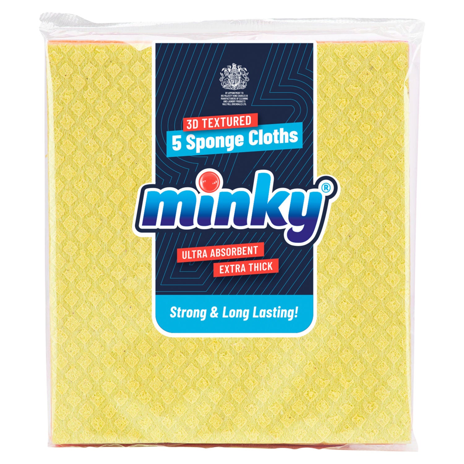 Minky sponge cloths 5 pack, UK version