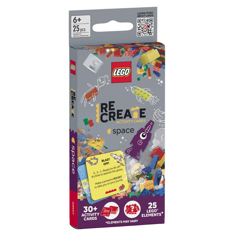 LEGO Recreate Activity Cards Space pack with 25 pieces - British product