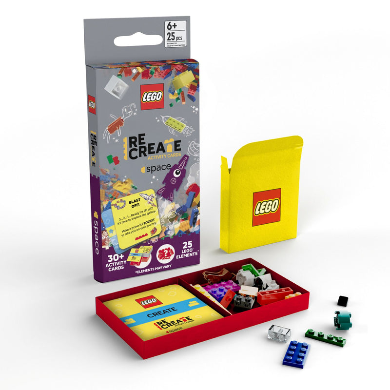 LEGO Recreate Activity Cards Space pack with 25 pieces - British product