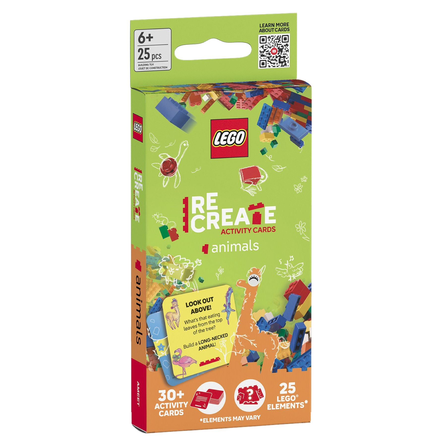 LEGO Recreate Activity Cards Animals with LEGO bricks, UK version