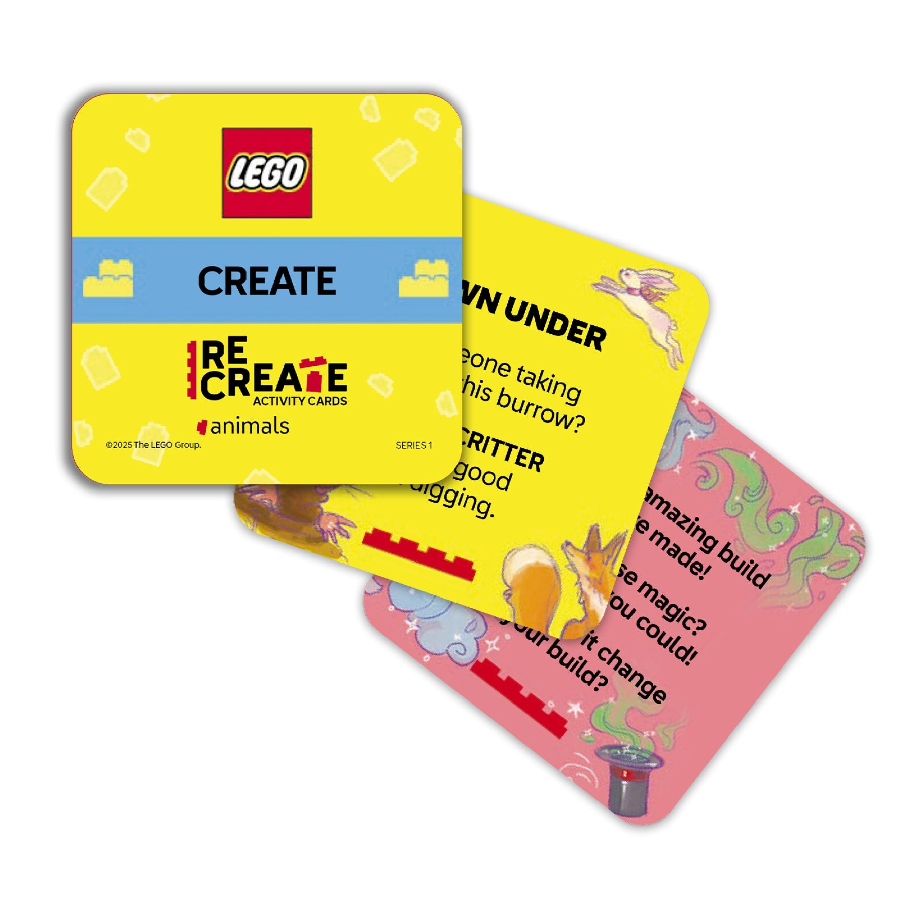 LEGO Recreate Activity Cards Animals with LEGO bricks, UK version