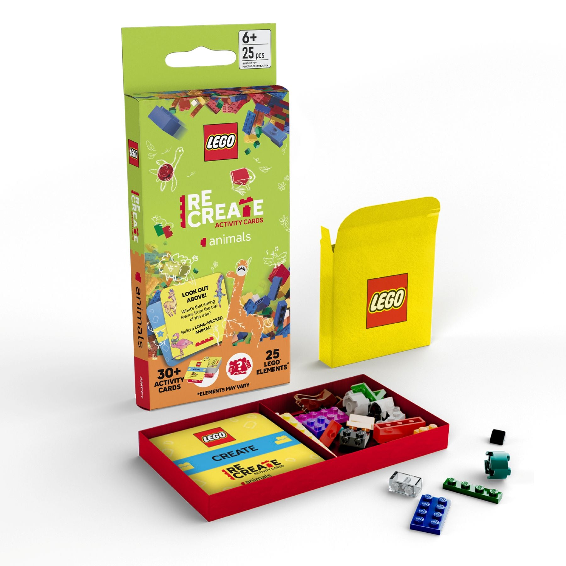 LEGO Recreate Activity Cards Animals with LEGO bricks, UK version