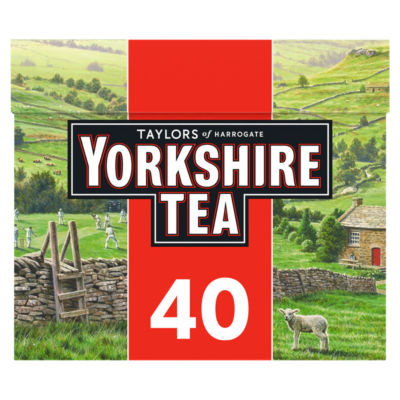 Taylors of Harrogate Yorkshire Tea Bags 40 125g (British brand)