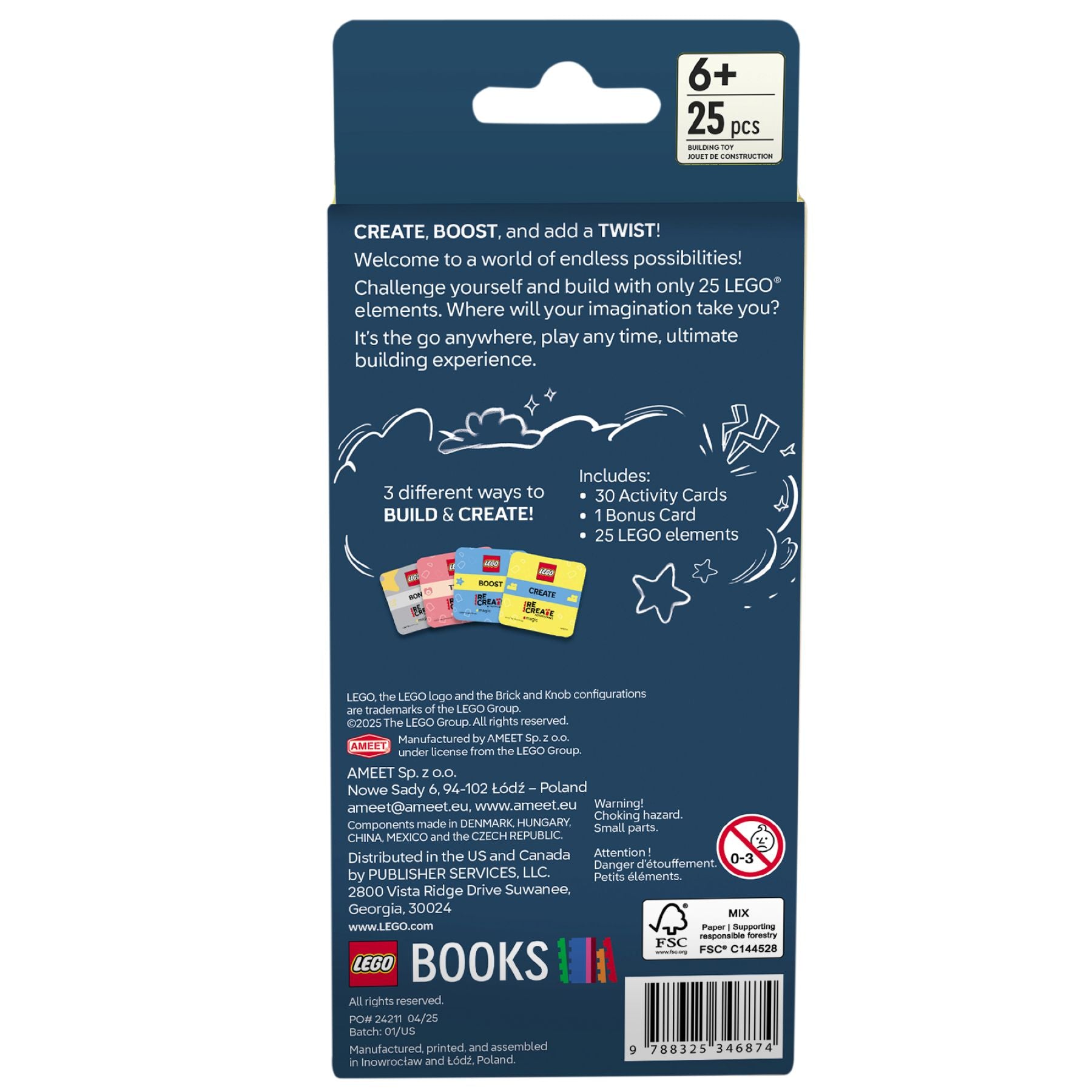 LEGO Recreate activity cards Magic pack - British product
