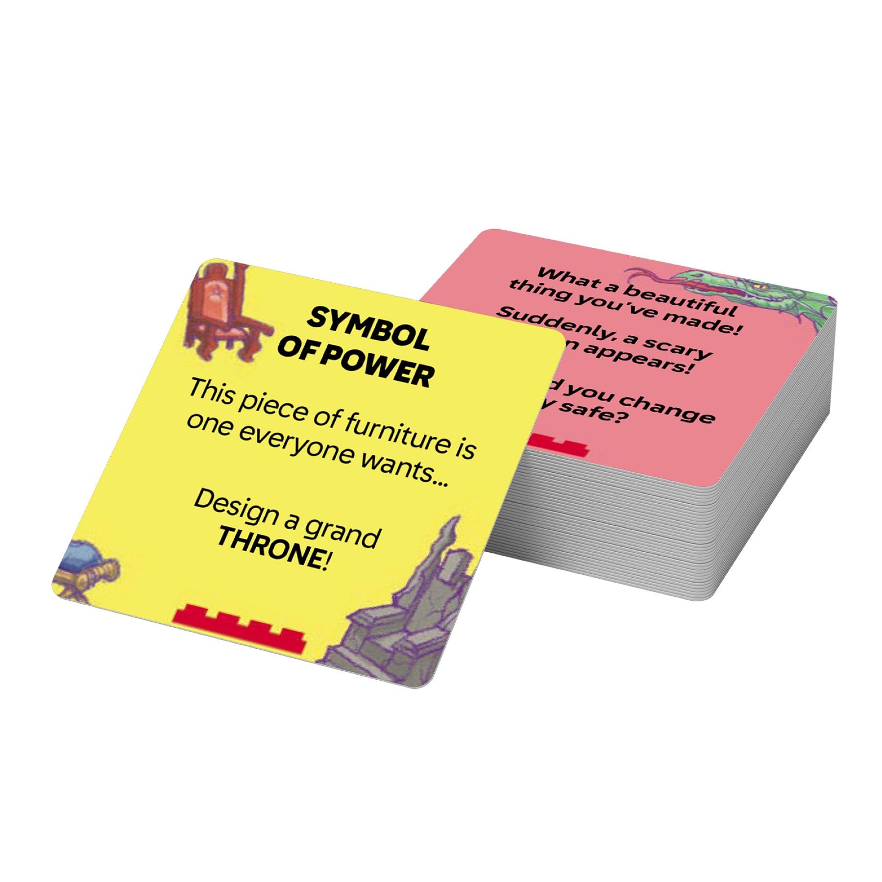LEGO Recreate castle activity cards with 25 pieces, UK version