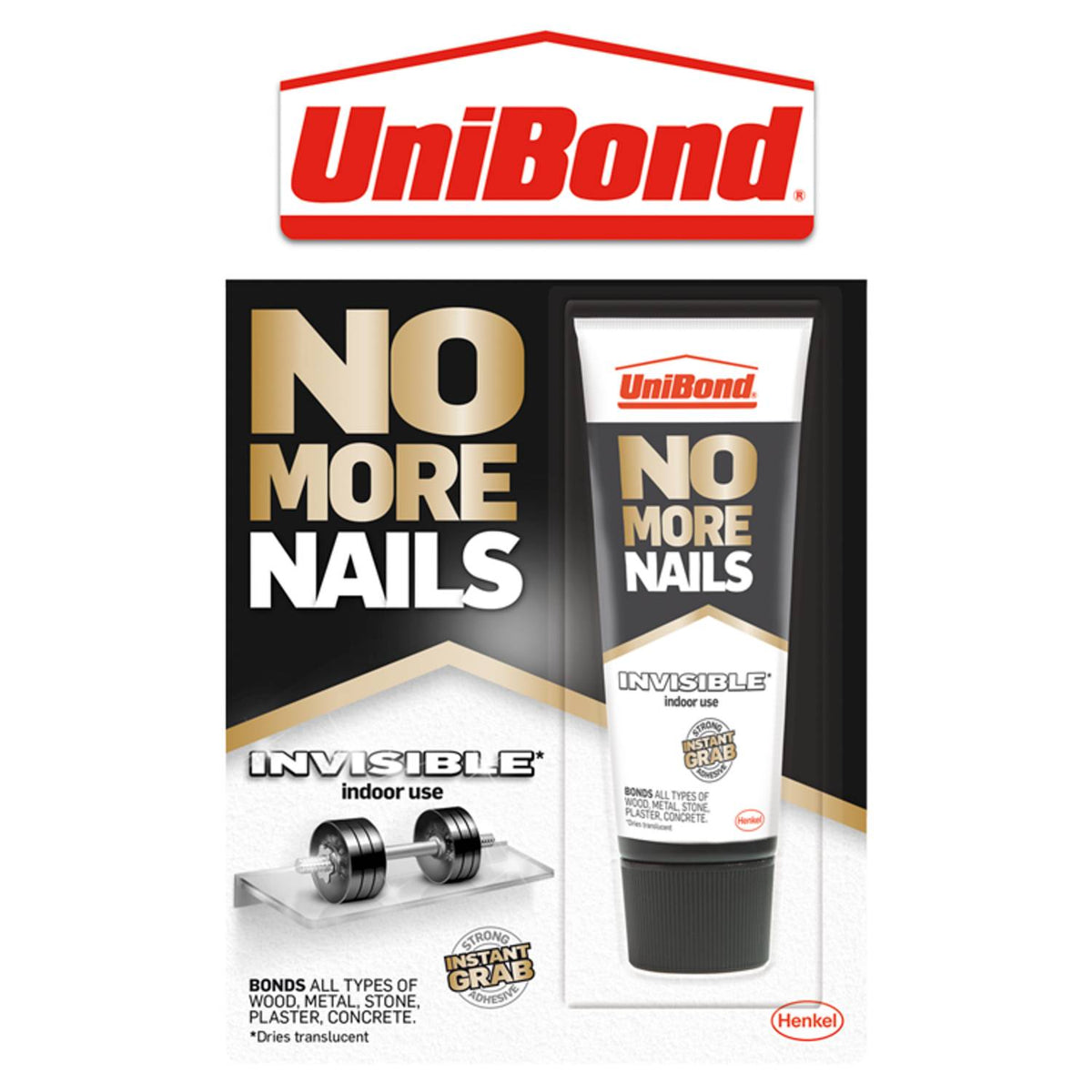 UniBond invisible grab adhesive 50g, UK version
