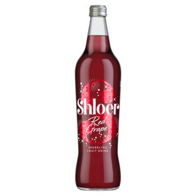 Shloer Red Grape Sparkling Fruit Drink 750ml (British brand)