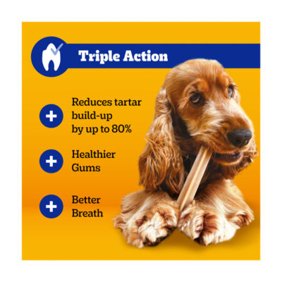 Pedigree daily dental chew sticks for medium dogs, 56 sticks - British product