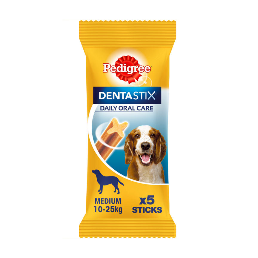 Pedigree DentaStix Daily Medium Dog Dental Treats 5 Sticks GOODS ASDA   