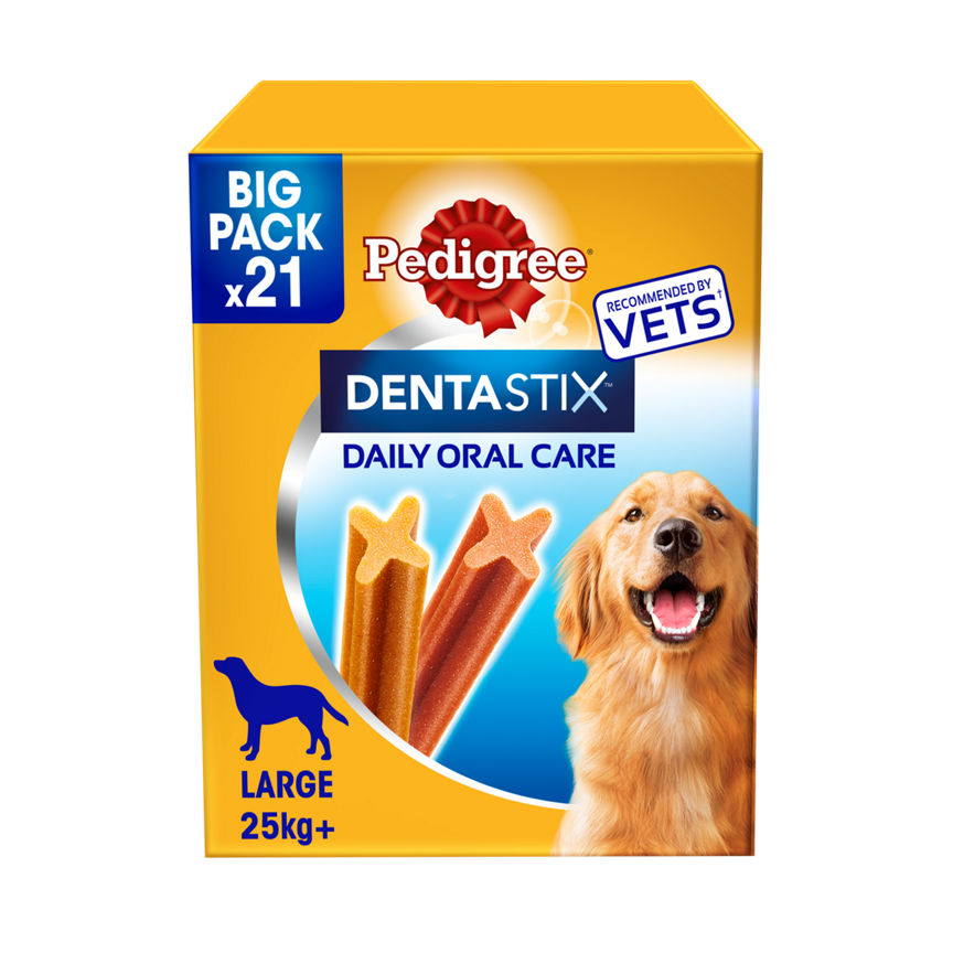 Pedigree Dentastix Daily Adult Large Dog Dental Treats 21 Sticks GOODS ASDA   