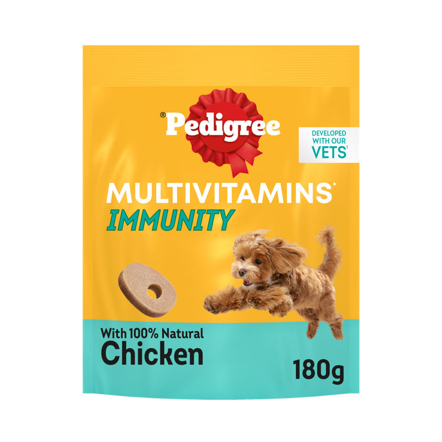 Pedigree Multivitamins Immunity 30 Soft Adult Dog Chews 180g GOODS ASDA   