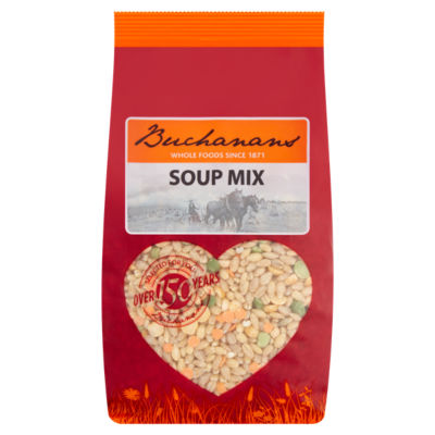 Buchanan's soup mix 500g with barley and pulses (British brand)