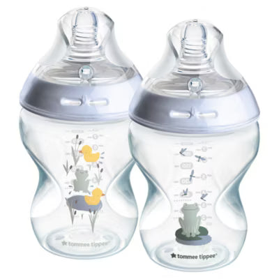 Tommee Tippee baby bottles Pond Blue 2x 260ml (British brand)